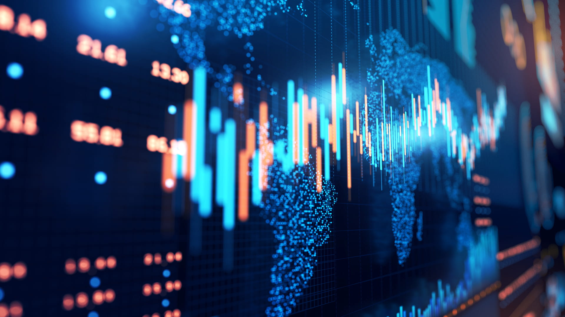 Various algorithms on a multi-colored screen