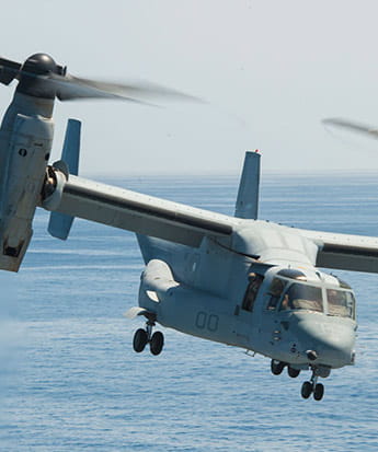airplane flying over the sea